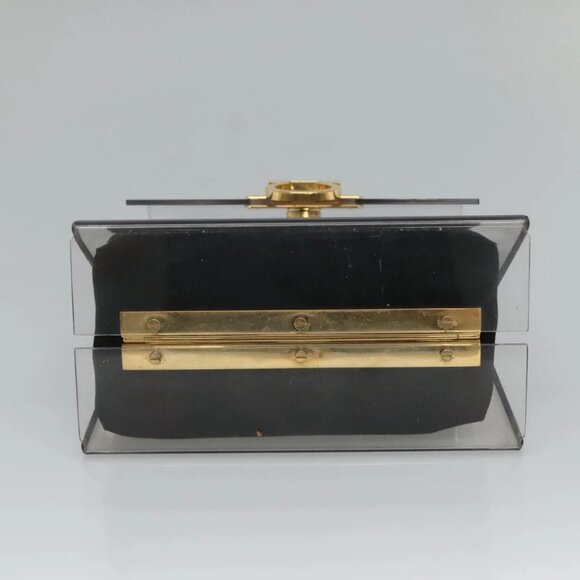 Salvatore Ferragamo Gancini Hand Bag plastic Clear Auth 79216 - Picture 6 of 14